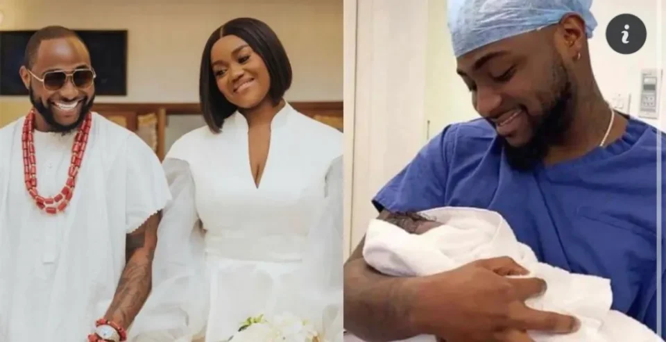 Singer Davido, whose real name is David Adeleke welcomes a baby boy with his wife, Chioma Avril Rowland.
